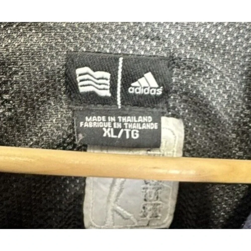 Vintage Adidas 1/4 Zip Pullover Mens Sweater Size XL Blue PGA 100% Wool‎